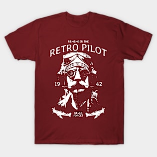 retro vintage pilot airplane T-Shirt